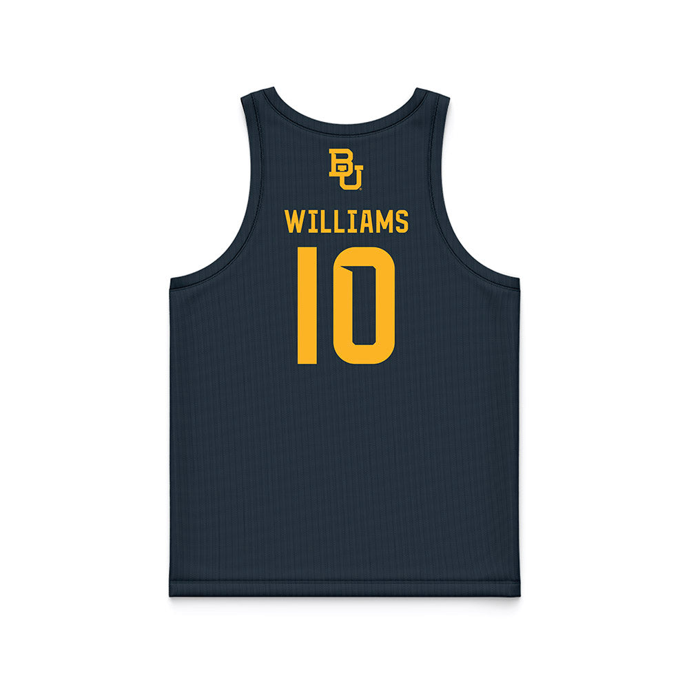Baylor - NCAA Men's Basketball : Isaac Williams - Anthracite Basketball Jersey-1