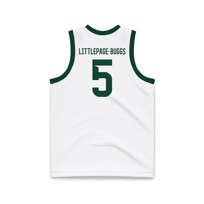 Baylor - NCAA Women's Basketball : Darianna Littlepage-Buggs - White Basketball Jersey-1