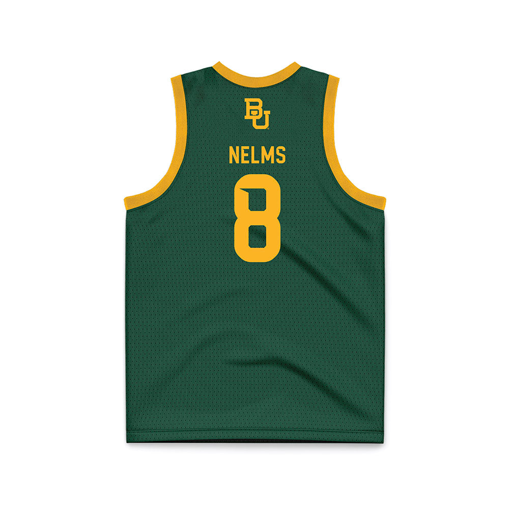Baylor - NCAA Women's Basketball : Kayla Nelms - Green Basketball Jersey-1