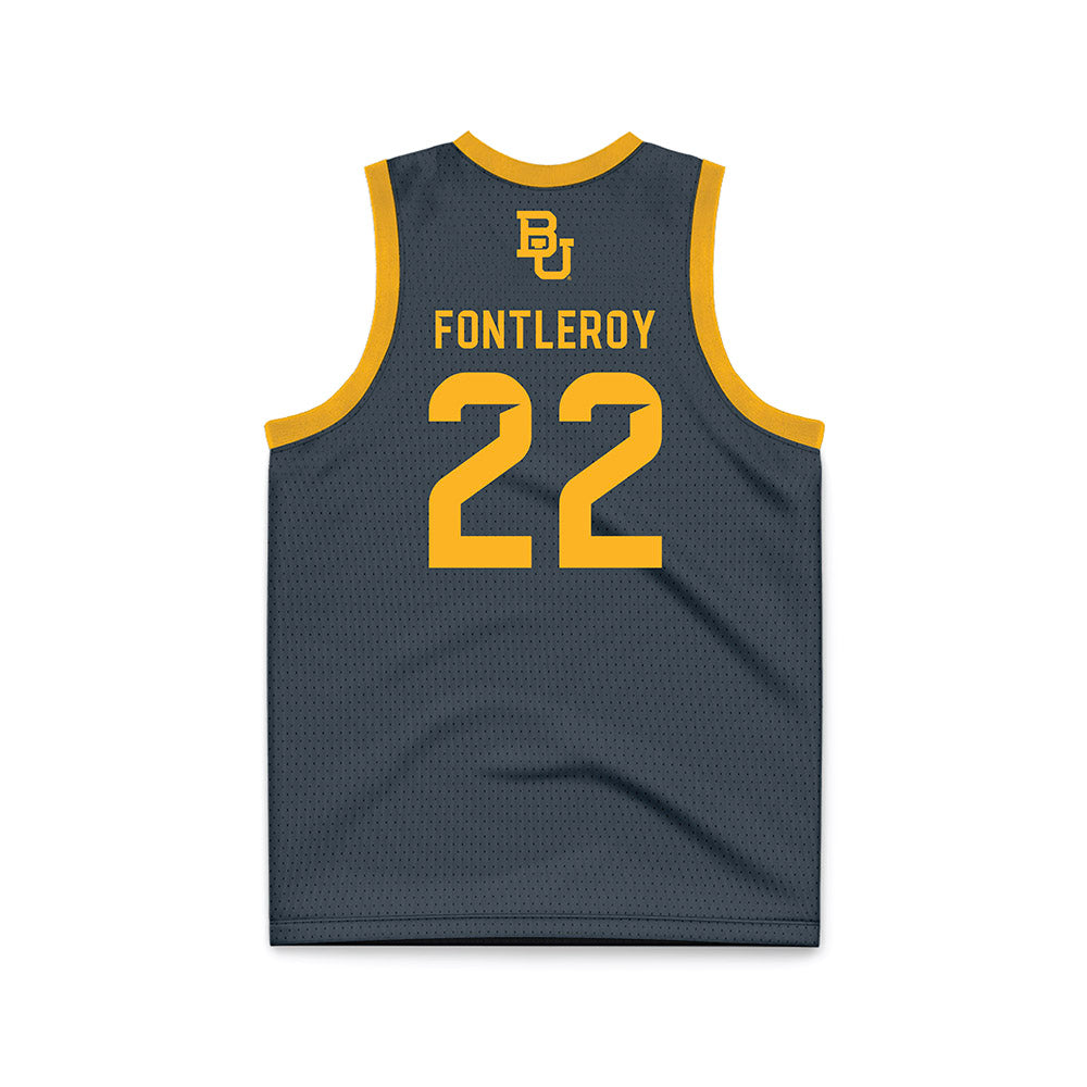 Baylor - NCAA Women's Basketball : Bella Fontleroy - Anthracite Basketball Jersey-1