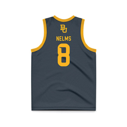 Baylor - NCAA Women's Basketball : Kayla Nelms - Anthracite Basketball Jersey-1