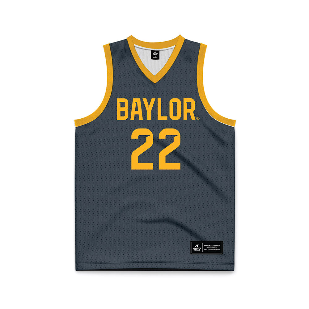 Baylor - NCAA Women's Basketball : Bella Fontleroy - Anthracite Basketball Jersey-0
