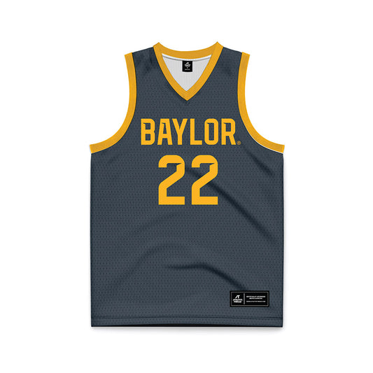 Baylor - NCAA Women's Basketball : Bella Fontleroy - Anthracite Basketball Jersey-0