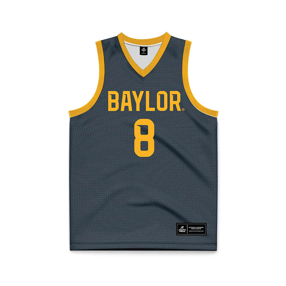 Baylor - NCAA Women's Basketball : Kayla Nelms - Anthracite Basketball Jersey-0