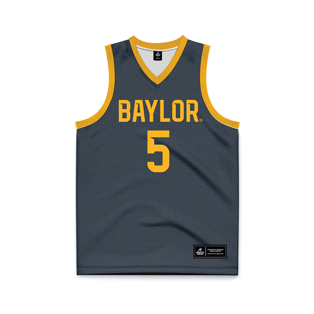 Baylor - NCAA Women's Basketball : Darianna Littlepage-Buggs - Anthracite Basketball Jersey-0