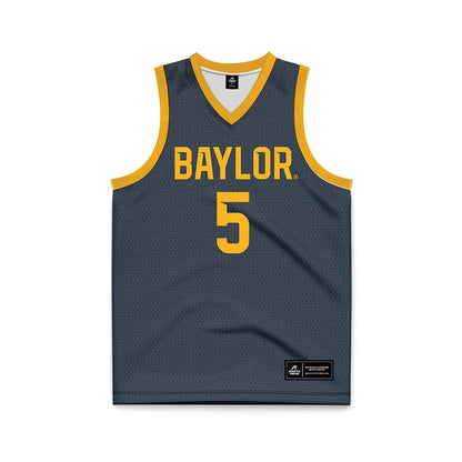 Baylor - NCAA Women's Basketball : Darianna Littlepage-Buggs - Anthracite Basketball Jersey-0