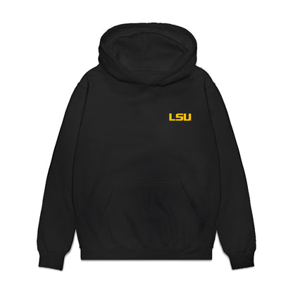 LSU - NCAA Women's Basketball : Flaujae Johnson - Collage Premium Hooded Sweatshirt-0