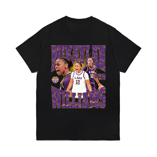 LSU - NCAA Women's Basketball : Mikaylah Williams - Collage Comfort Colors T-Shirt-0