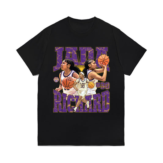 LSU - NCAA Women's Basketball : Jada Richard - Collage Comfort Colors T-Shirt-0