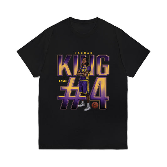 LSU - NCAA Men's Basketball : Rashad King - Comfort Colors T-Shirt-0