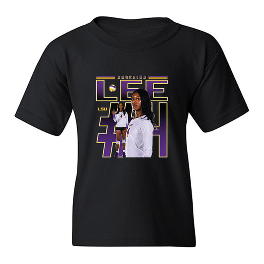 LSU - NCAA Women's Volleyball : Angie Lee - Collage Youth T-Shirt-0