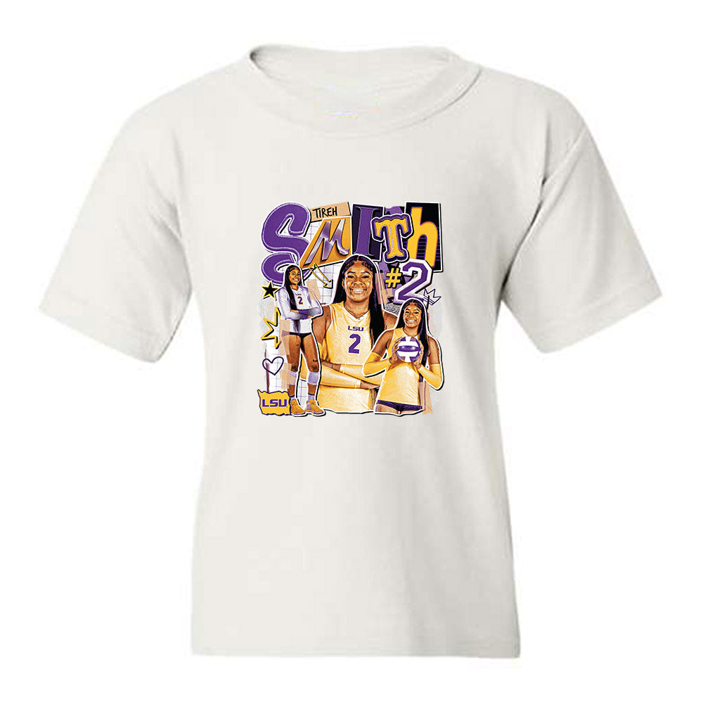 LSU - NCAA Women's Volleyball : Tireh Smith - Collage Youth T-Shirt-0