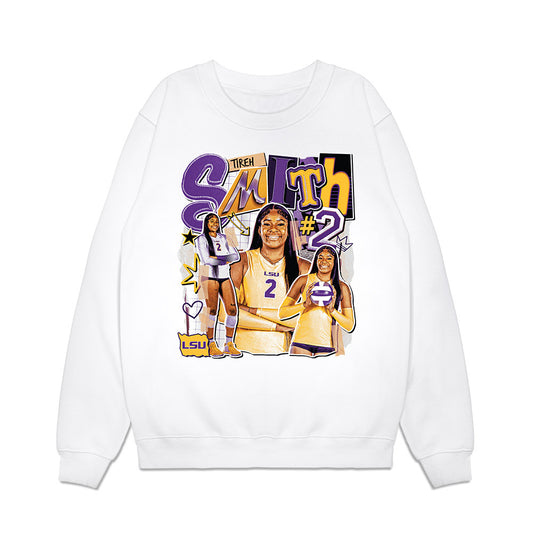 LSU - NCAA Women's Volleyball : Tireh Smith - Collage Premium Crewneck Sweatshirt-0