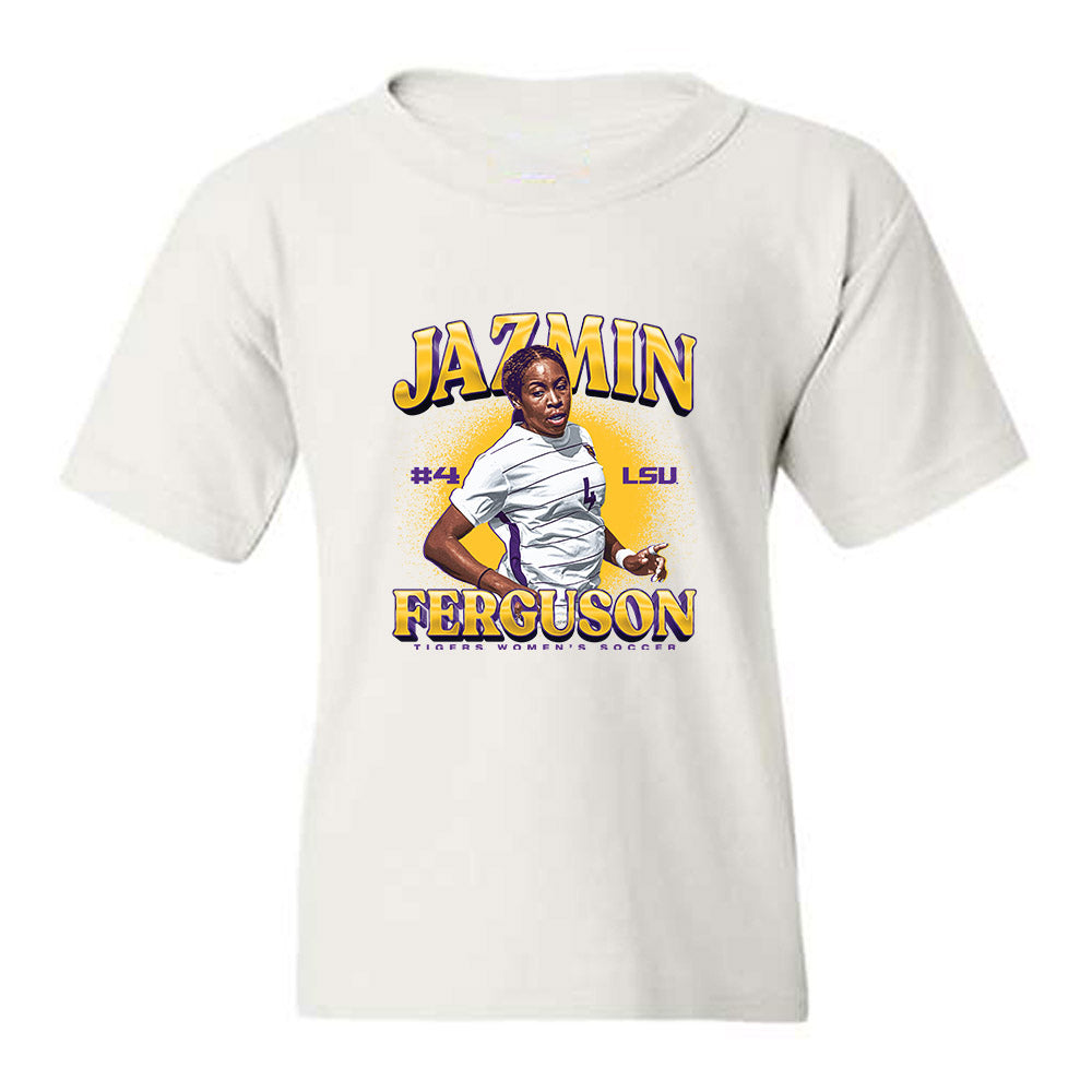 LSU - NCAA Women's Soccer : Jazmin Ferguson - Collage Youth T-Shirt-0
