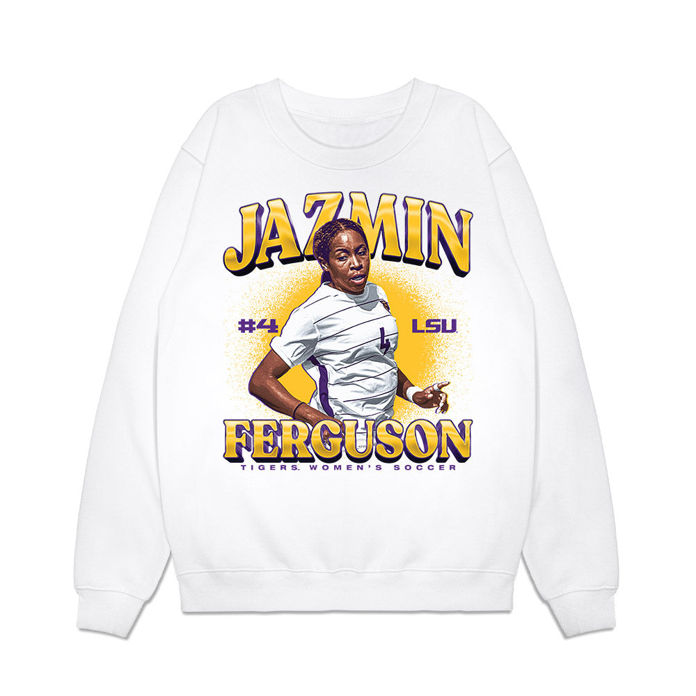 LSU - NCAA Women's Soccer : Jazmin Ferguson - Collage Premium Crewneck Sweatshirt-0
