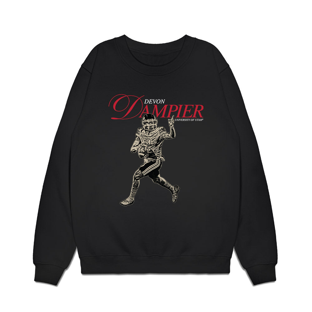 Utah - NCAA Football : Devon Dampier - Legacy Premium Crewneck Sweatshirt-0