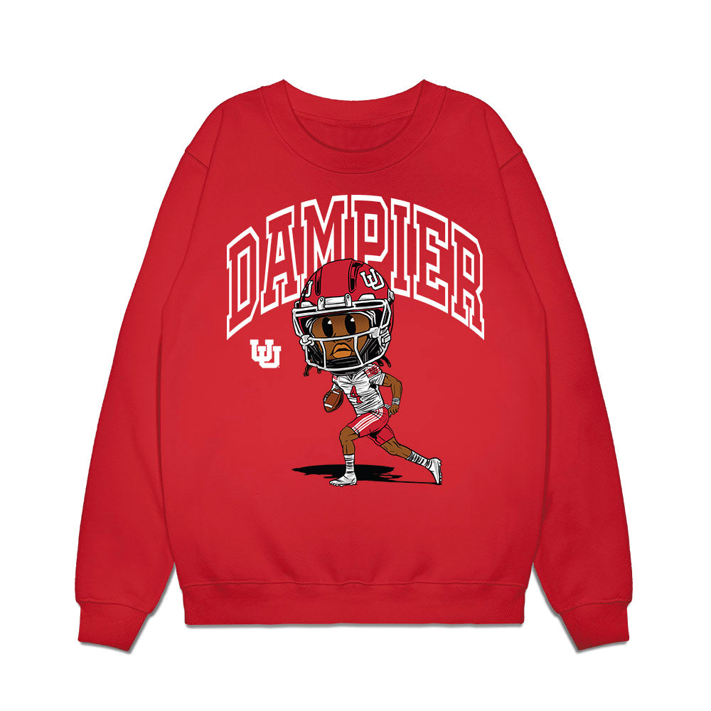 Utah - NCAA Football : Devon Dampier - Emoji Graphic Tee Premium Crewneck Sweatshirt-0