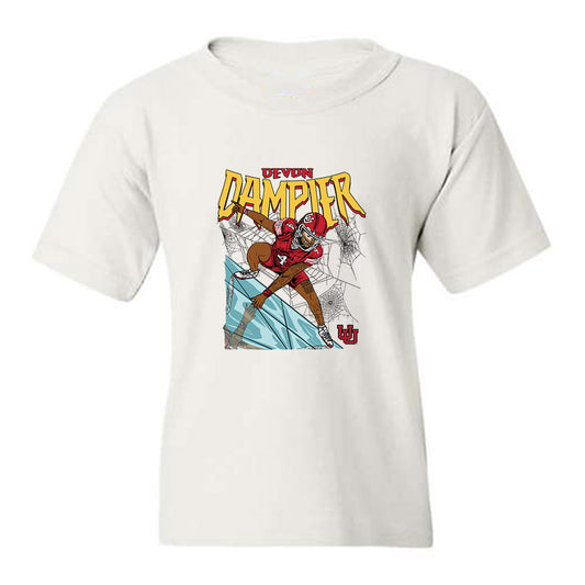 Utah - NCAA Football : Devon Dampier - Caricature Youth T-Shirt-0