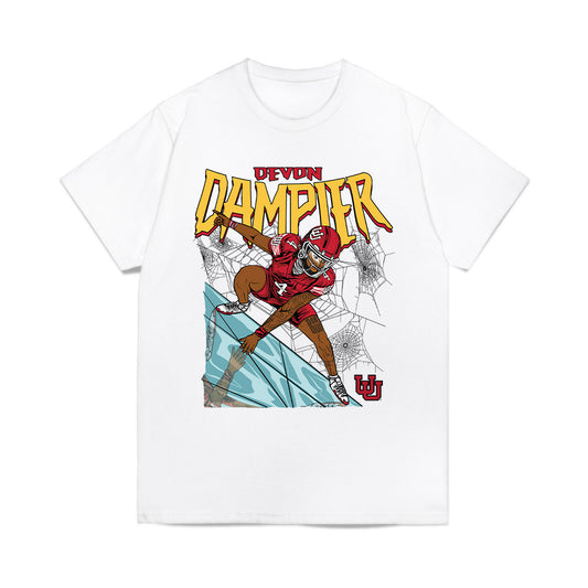 Utah - NCAA Football : Devon Dampier - Caricature Comfort Colors T-Shirt-0