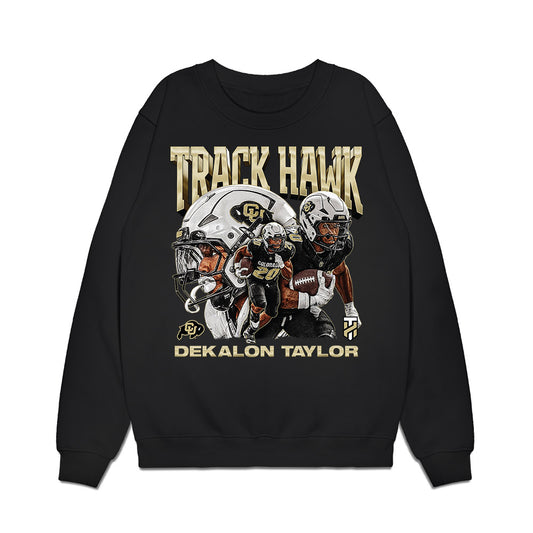 Colorado - NCAA Football : DeKalon Taylor - Individual Collage Premium Crewneck Sweatshirt-0