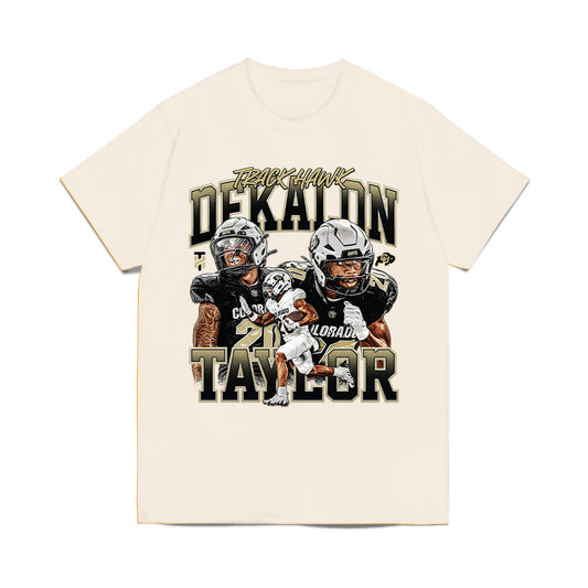 Colorado - NCAA Football : DeKalon Taylor - Collage Comfort Colors T-Shirt-0
