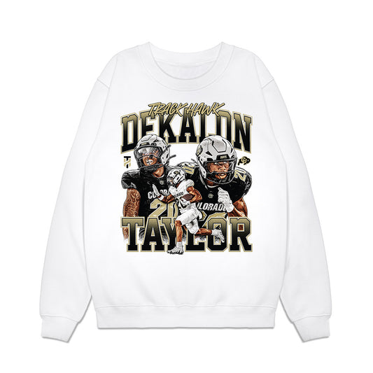 Colorado - NCAA Football : DeKalon Taylor - Collage Premium Crewneck Sweatshirt-0