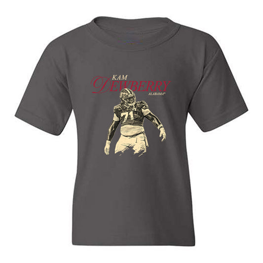 Alabama - NCAA Football : Kam Dewberry - Youth T-Shirt-0