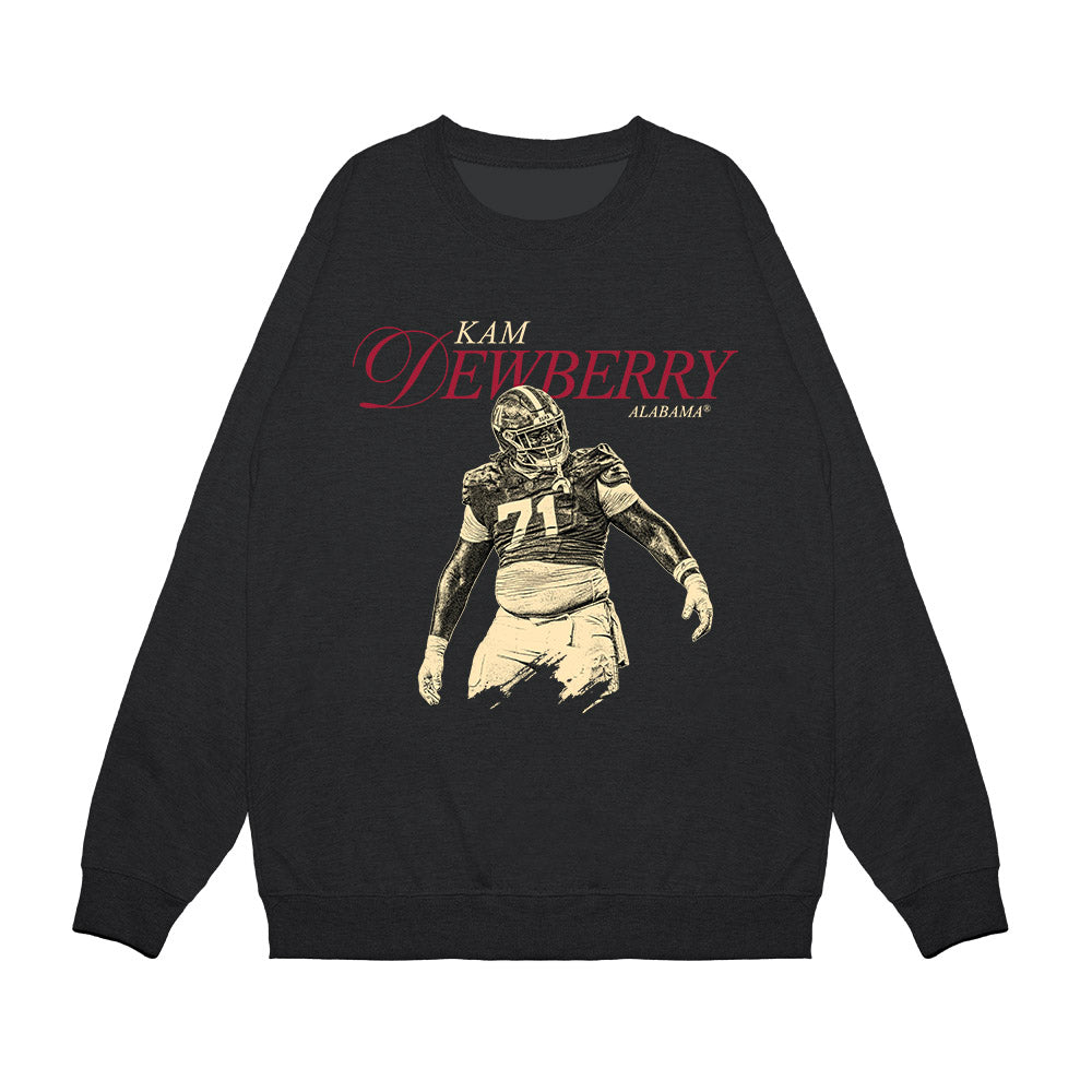Alabama - NCAA Football : Kam Dewberry - Premium Crewneck Sweatshirt-0