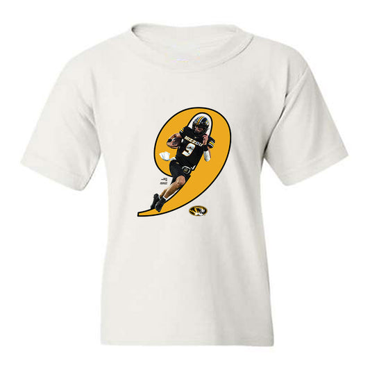 Missouri - NCAA Football : Beau Pribula - Breakthrough Series Youth T-Shirt-0