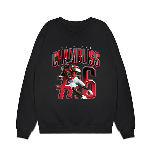 Ole Miss - NCAA Football : Trinidad Chambliss - Collage Premium Crewneck Sweatshirt-0