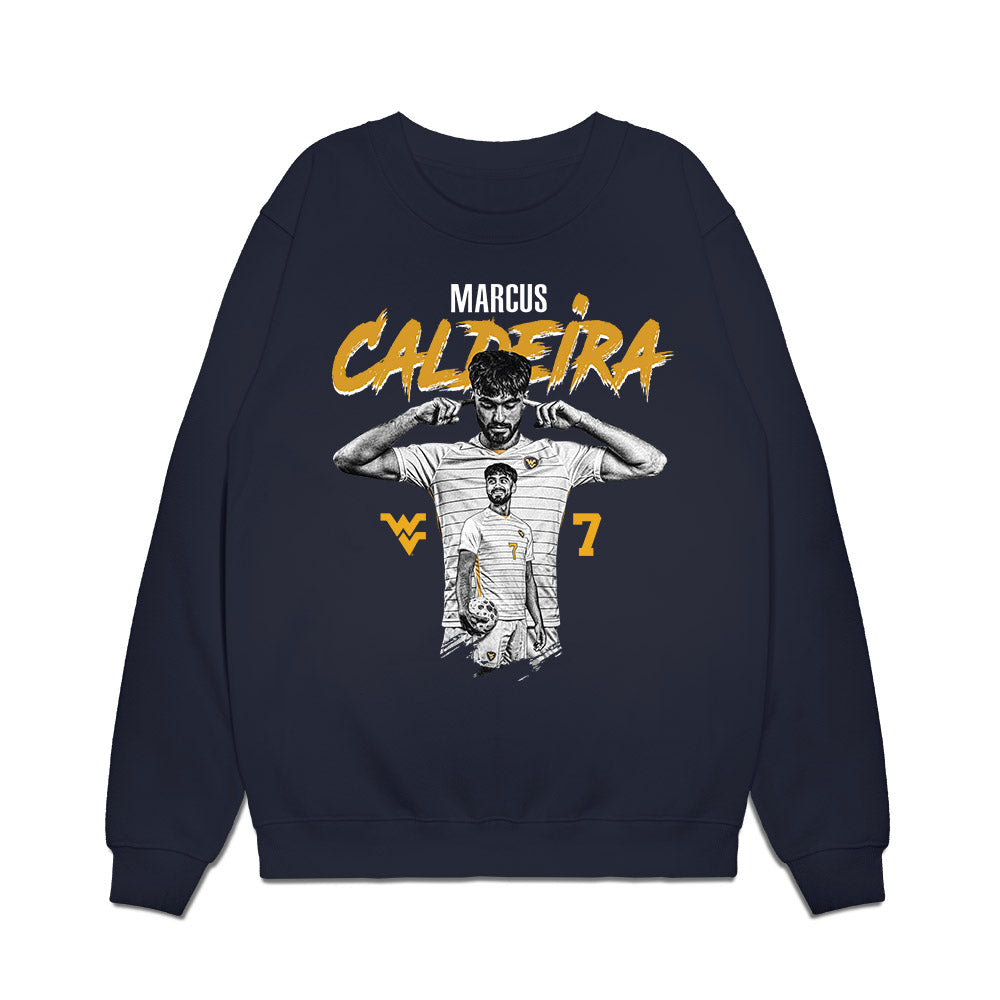 West Virginia - NCAA Men's Soccer : Marcus Caldeira - Premium Crewneck Sweatshirt-0