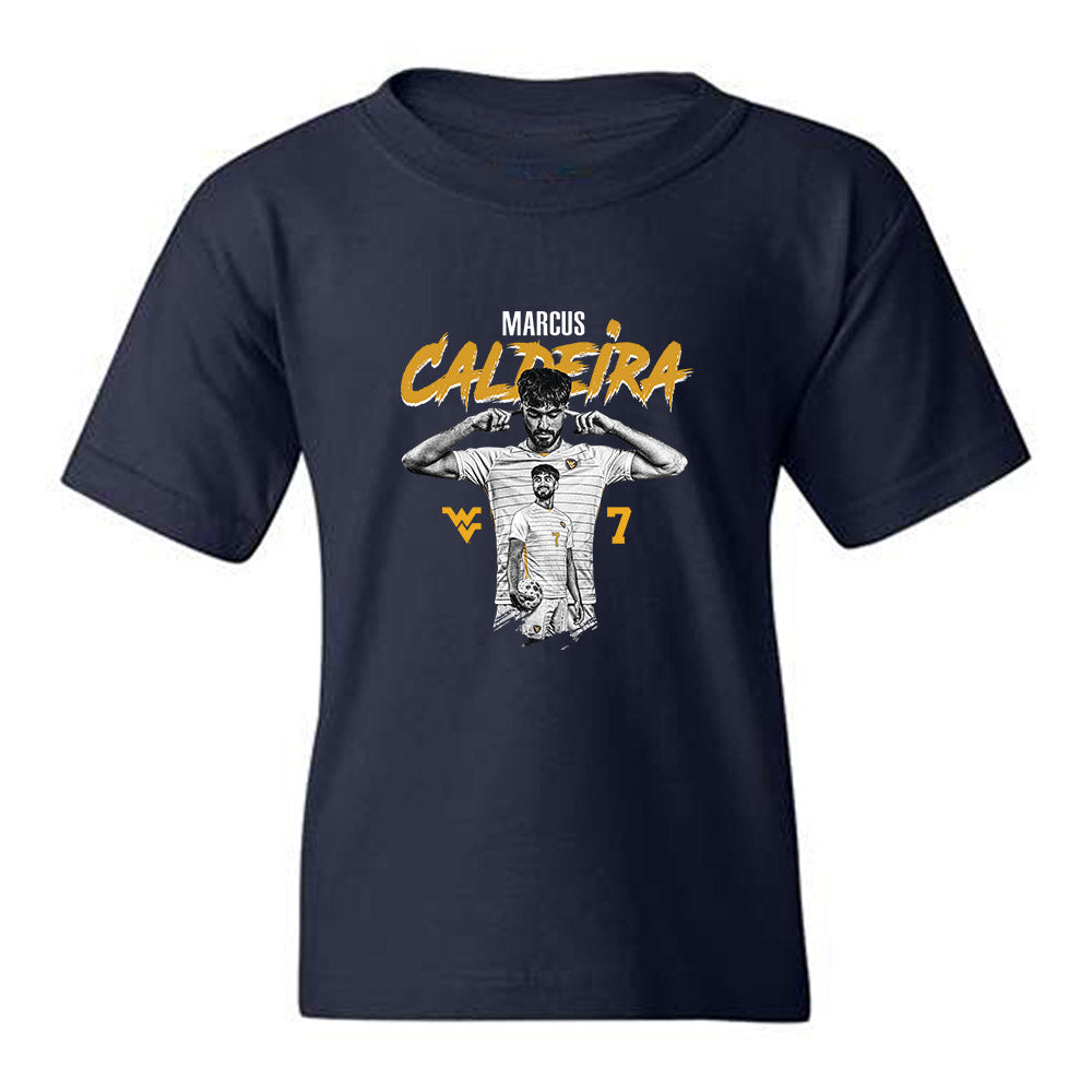 West Virginia - NCAA Men's Soccer : Marcus Caldeira - Youth T-Shirt-0