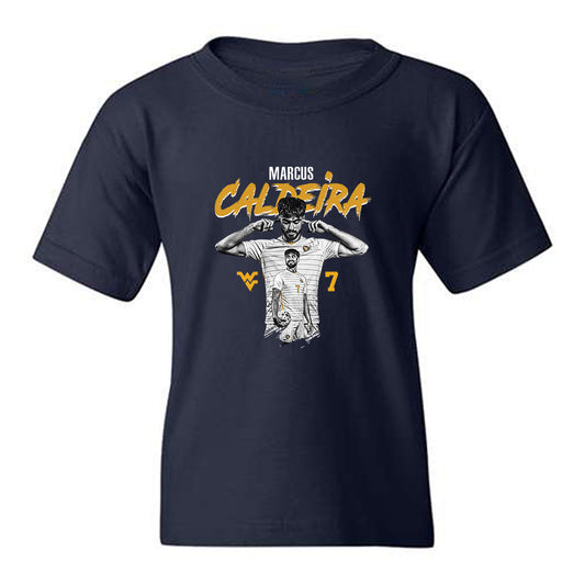 West Virginia - NCAA Men's Soccer : Marcus Caldeira - Youth T-Shirt-0