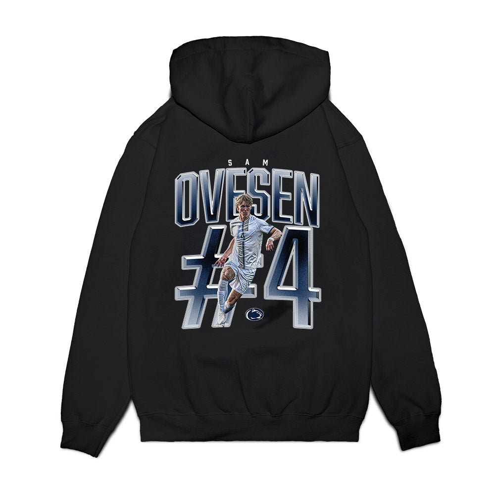 Penn State - NCAA Men's Soccer : Samuel Ovesen - Collage Premium Hooded Sweatshirt-1