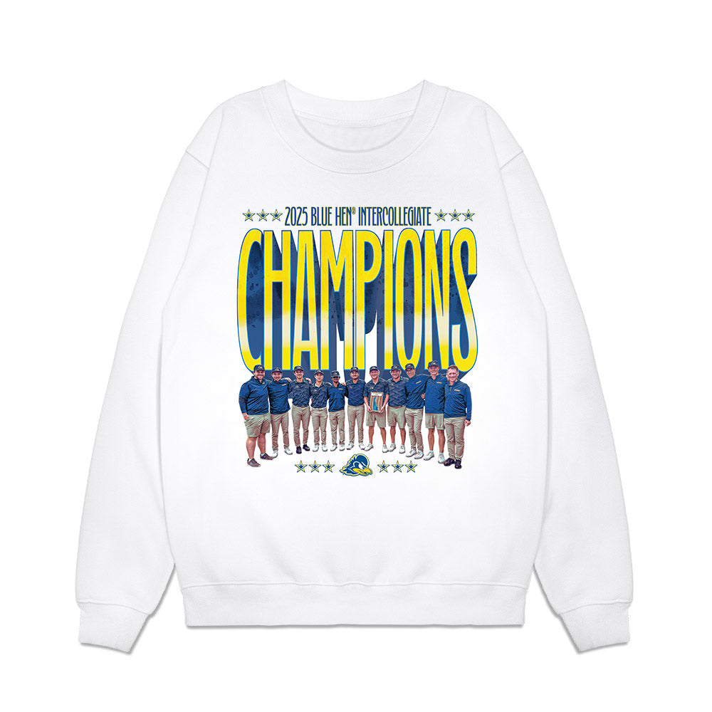 Delaware - NCAA Men's Golf : Arsit Areephun - Blue Hen Intercollegiate Champions 2025 Premium Crewneck Sweatshirt-0