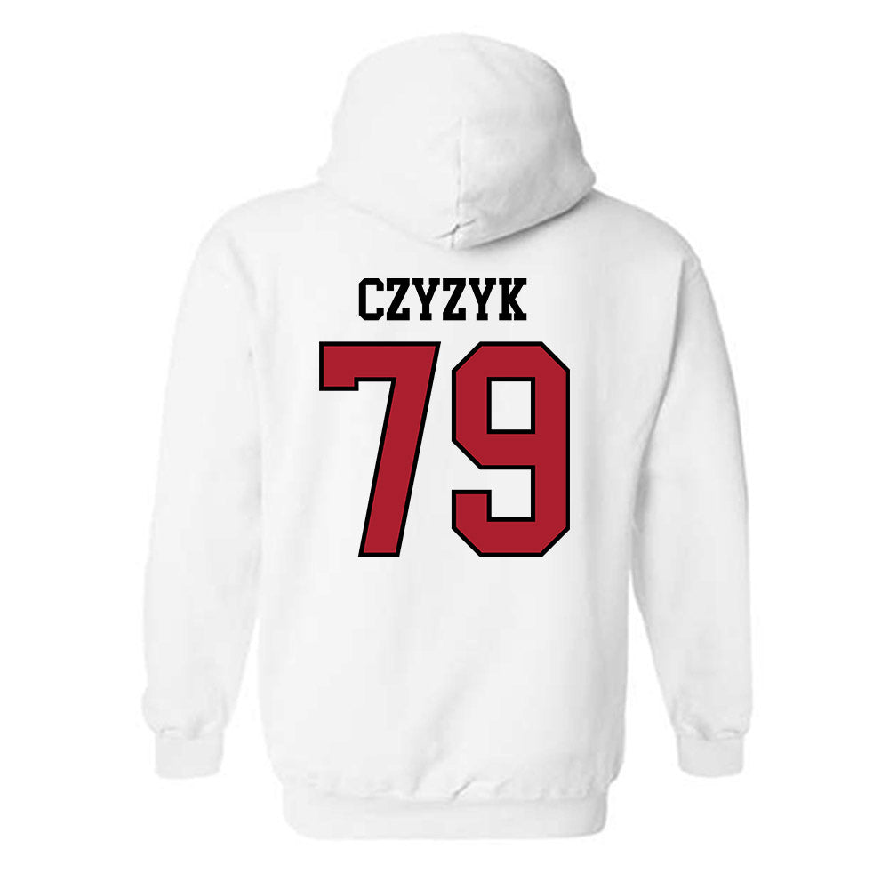 BSU - NCAA Football : Blake Czyzyk - Classic Shersey Hooded Sweatshirt-1