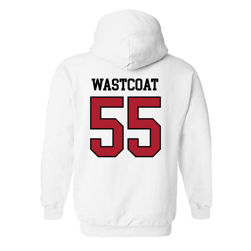 BSU - NCAA Football : Noah Wastcoat - Classic Shersey Hooded Sweatshirt-1