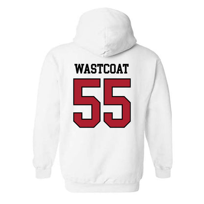 BSU - NCAA Football : Noah Wastcoat - Classic Shersey Hooded Sweatshirt-1