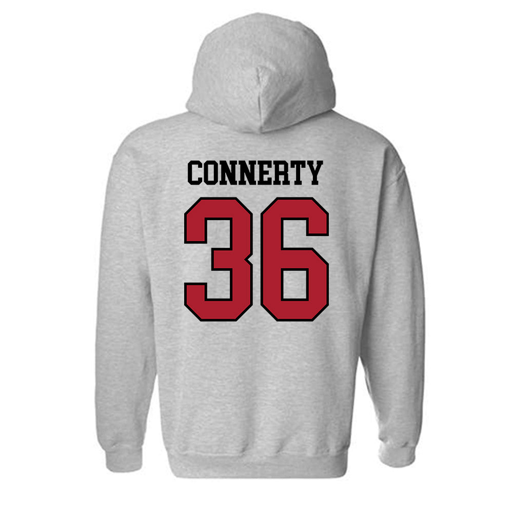 BSU - NCAA Football : Matt Connerty - Classic Shersey Hooded Sweatshirt-1