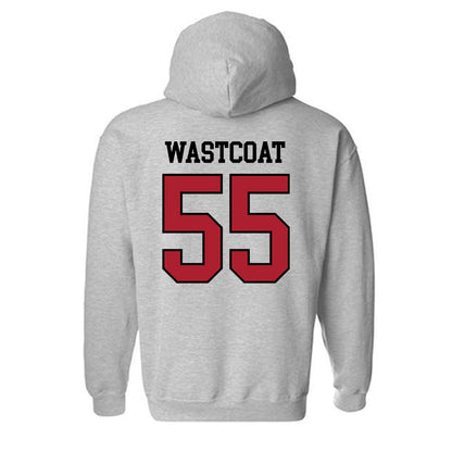 BSU - NCAA Football : Noah Wastcoat - Classic Shersey Hooded Sweatshirt-1