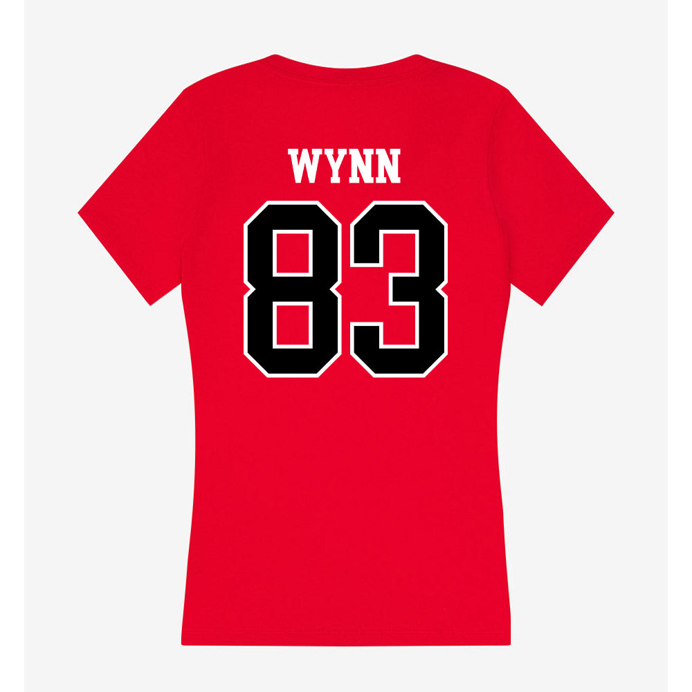 BSU - NCAA Football : Mike Wynn - Classic Shersey Women's V-Neck T-Shirt-1