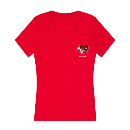BSU - NCAA Football : Davis Tiarra - Classic Shersey Women's V-Neck T-Shirt-0