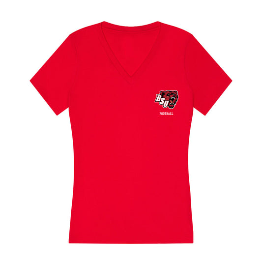 BSU - NCAA Football : Mike Wynn - Classic Shersey Women's V-Neck T-Shirt-0
