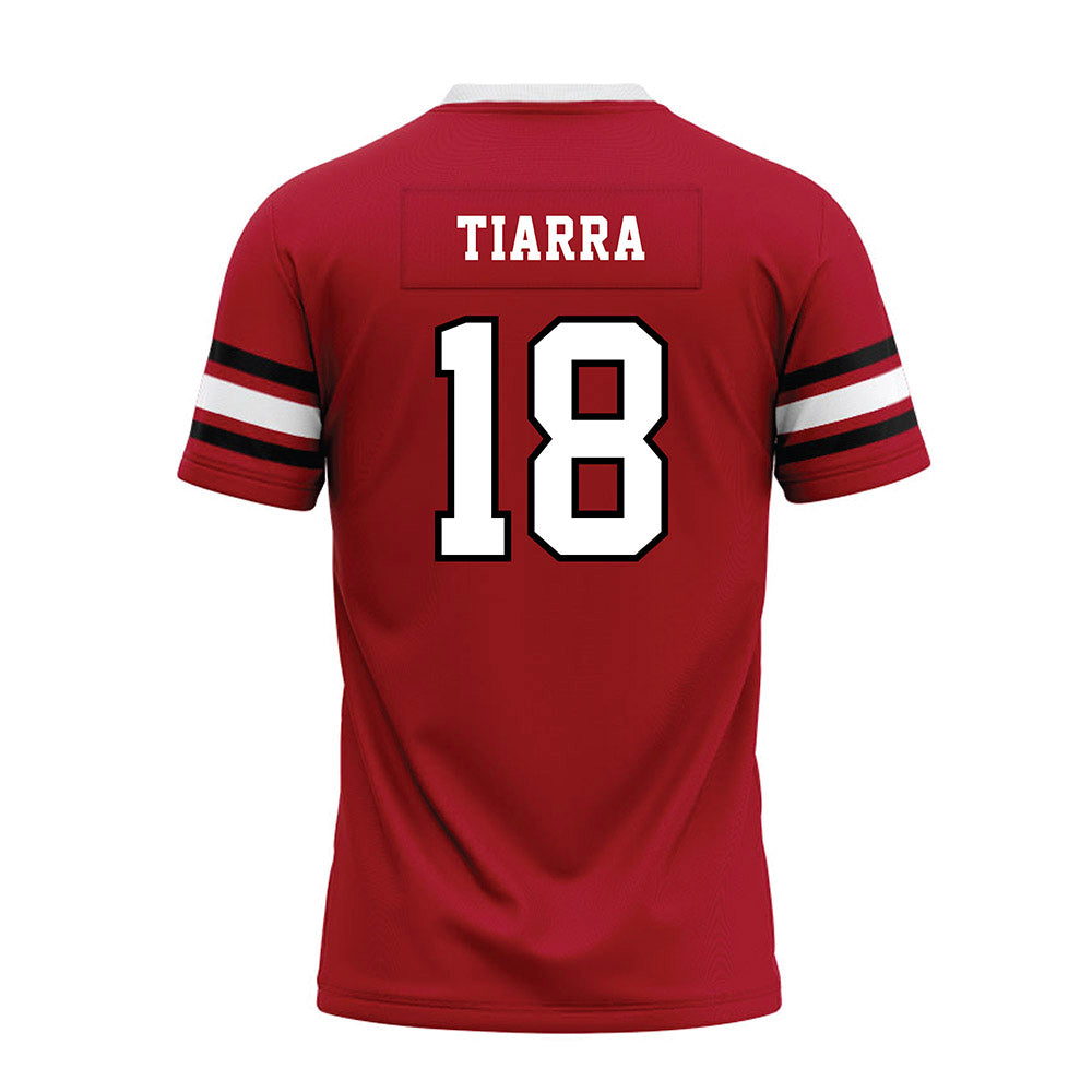 BSU - NCAA Football : Davis Tiarra - Red Premium Football Jersey-1