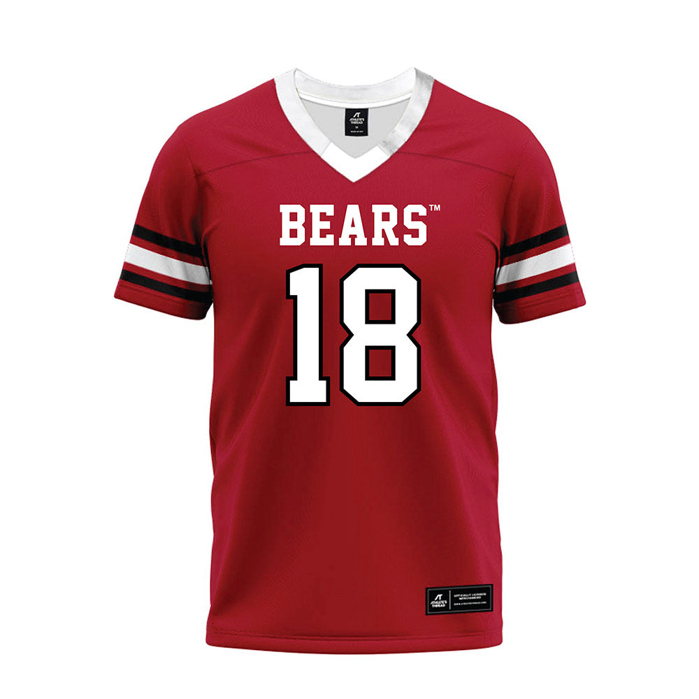 BSU - NCAA Football : Davis Tiarra - Red Premium Football Jersey-0