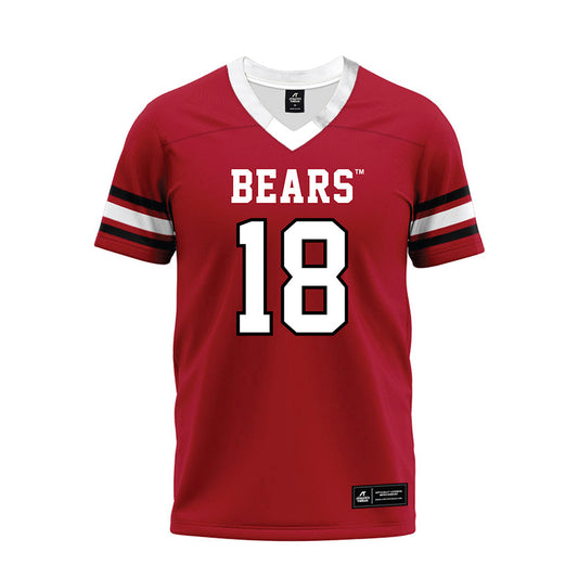 BSU - NCAA Football : Davis Tiarra - Red Premium Football Jersey-0