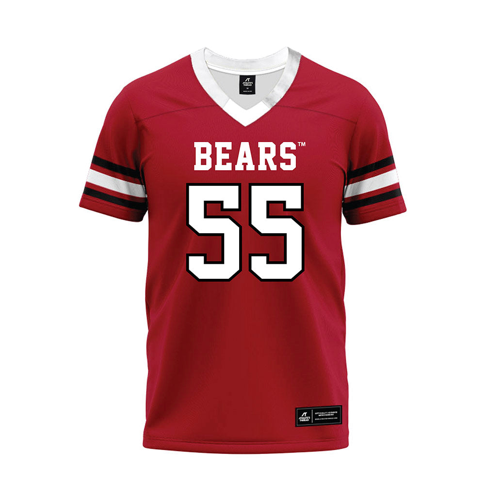 BSU - NCAA Football : Noah Wastcoat - Red Premium Football Jersey-0