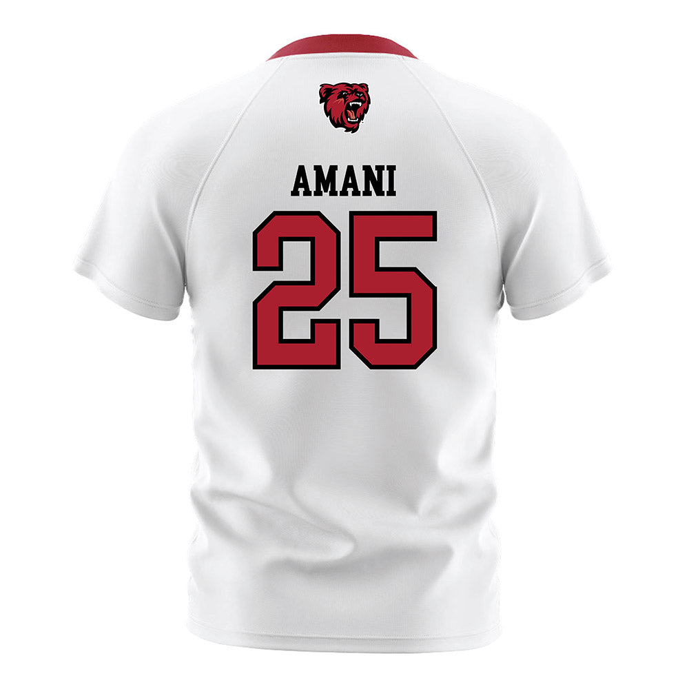 BSU - NCAA Men's Soccer : Francois Amani - White Soccer Jersey-1