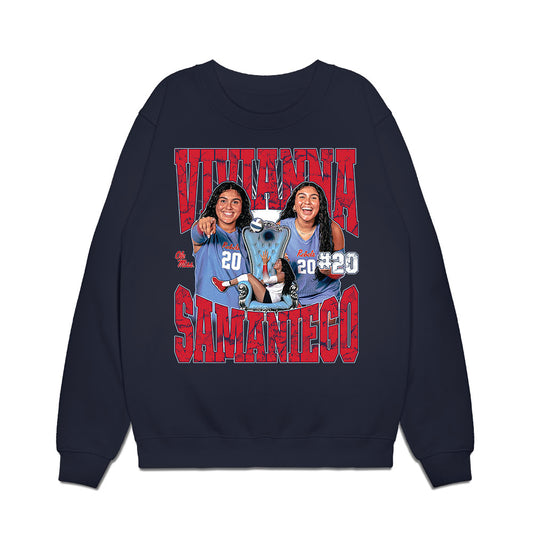 Ole Miss - NCAA Women's Volleyball : Vivianna Samaniego - Collage Premium Crewneck Sweatshirt-0