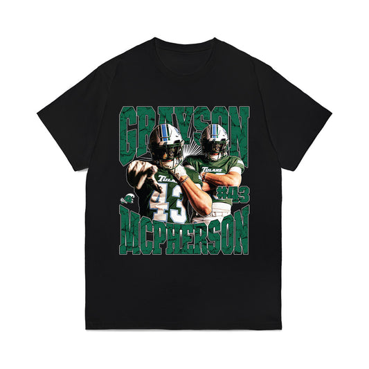 Tulane - NCAA Football : Grayson McPherson - Collage Comfort Colors T-Shirt-0